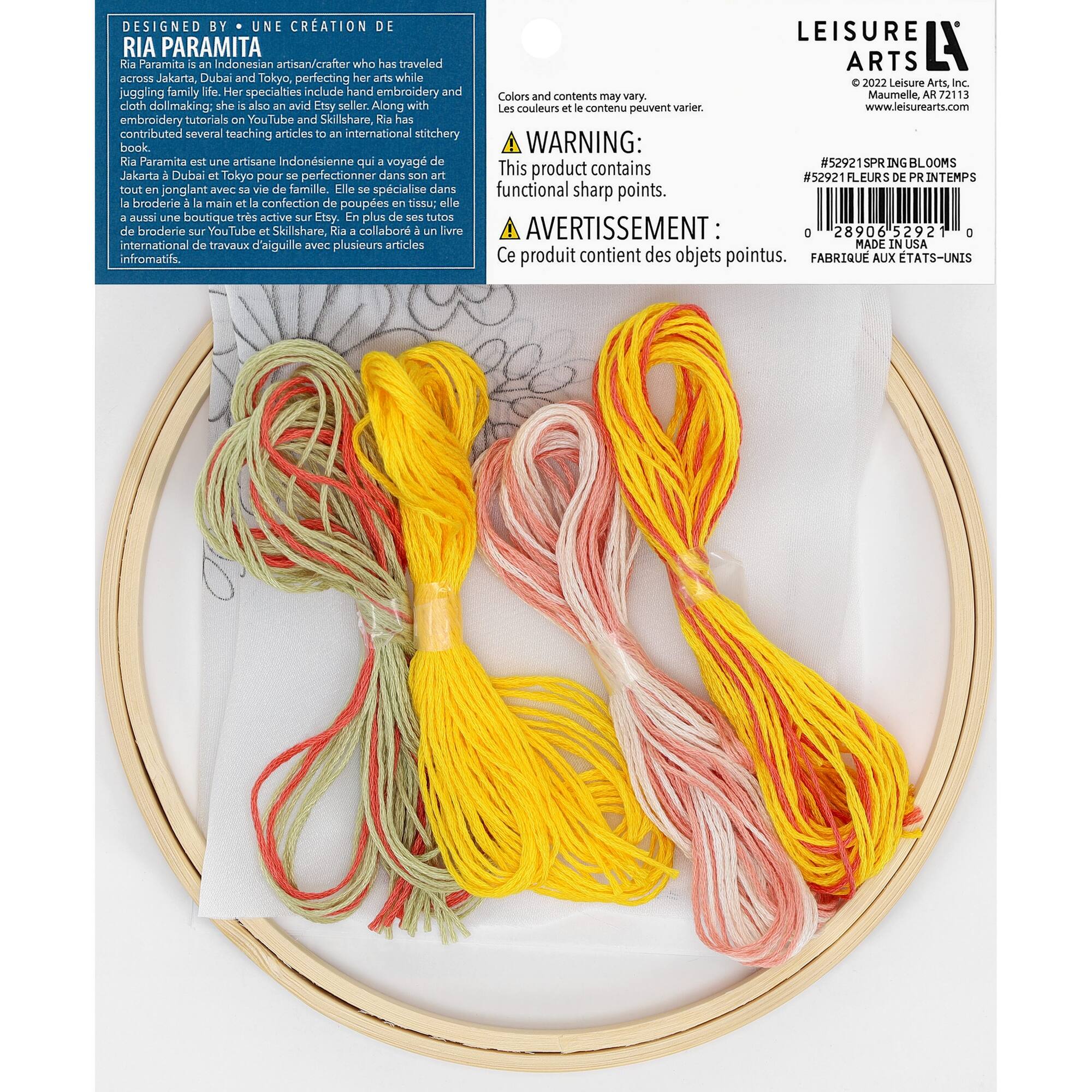 Leisure Arts® Spring Blooms Embroidery Kit